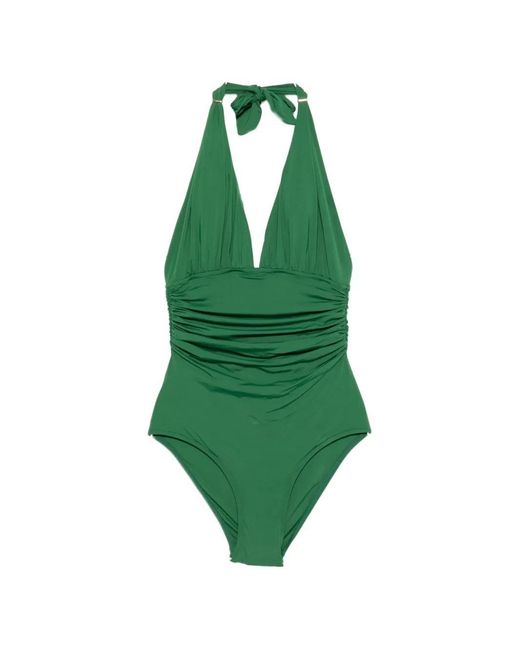Lenny Niemeyer Inhotim Green Adjustable Halter One Piece