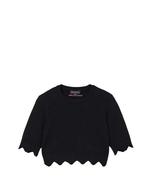 Marc Jacobs Black Crop Sweater