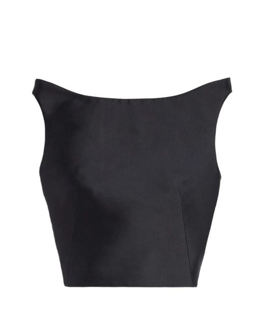 Jil Sander Blue Crop Top