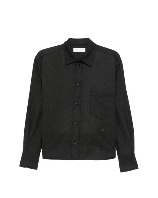 Victoria Beckham Black Flannel Shirt