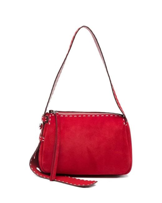 Tory Burch Red Romy Suede