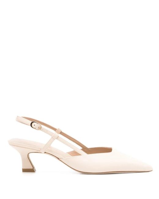 Stuart Weitzman Natural 50Mm Vinnie Slingback Pumps