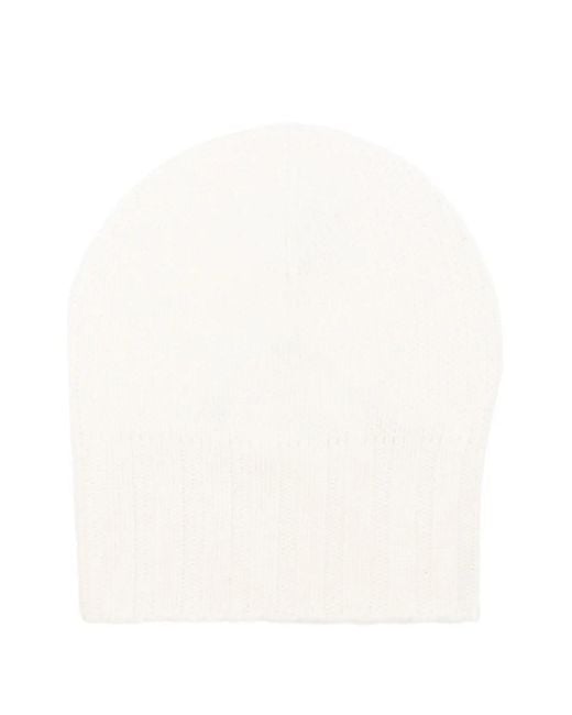 Be You White Ribbed Hat