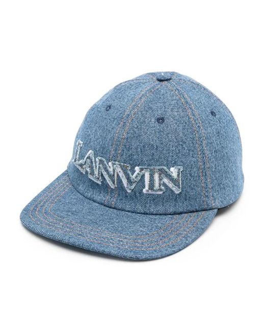 Lanvin Blue Denim Cap