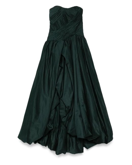 Aje. Green Violette Bubble Hem Maxi Dress