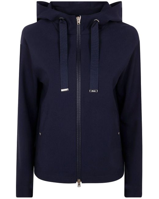 Giacca Con Cappuccio di Herno in Blue