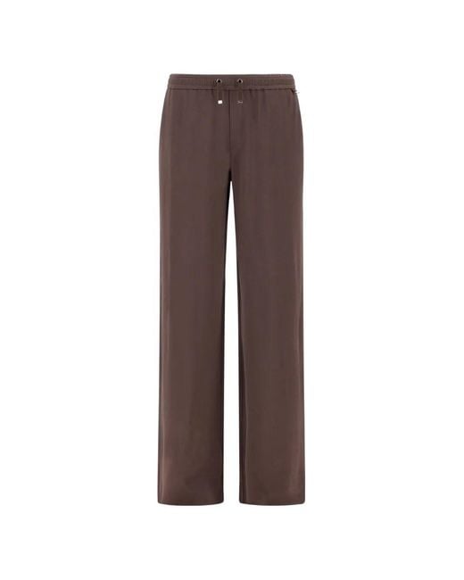 Herno Brown Pantalon Droit Resort