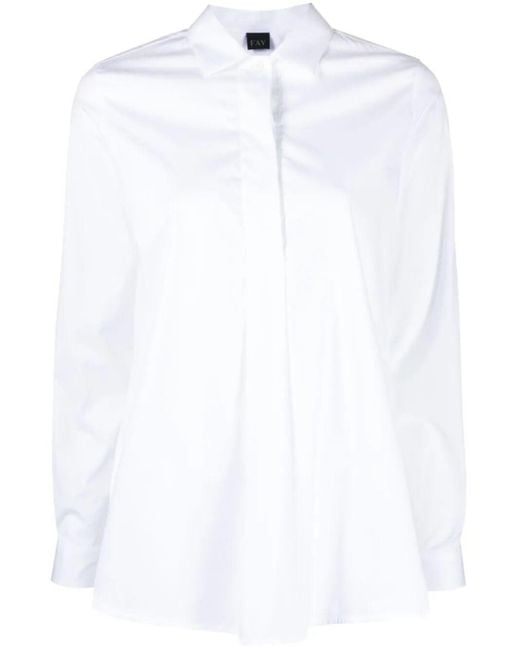 Camicia In Cotone di Fay in White