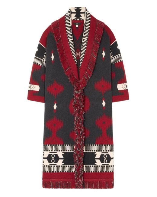 Cappotto Icon Con Frange di Alanui in Red