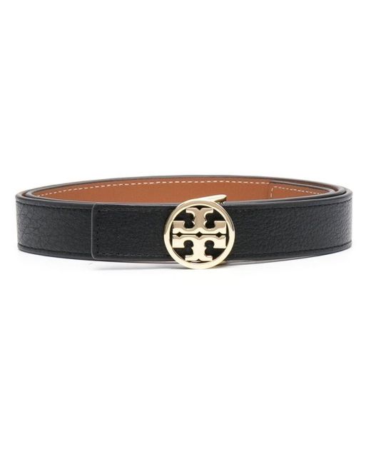 Tory Burch Leather 1" Mileer Reversible Belt in Nero (Black) Lyst