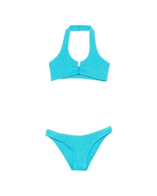 Bondeye Blue Crinkle Bikini Set