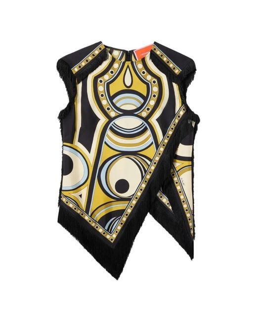 LaDoubleJ Yellow Lemuria Scarf Top