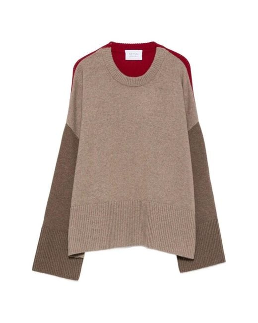 Be You Brown Two Tone Sweater