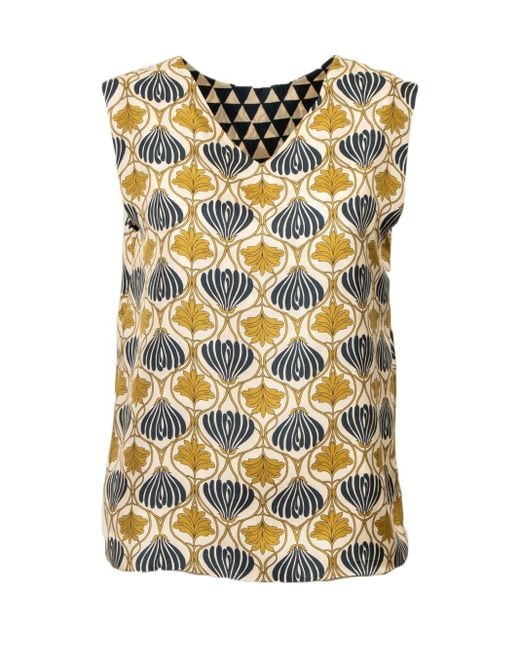 Max Mara Yellow Time Top