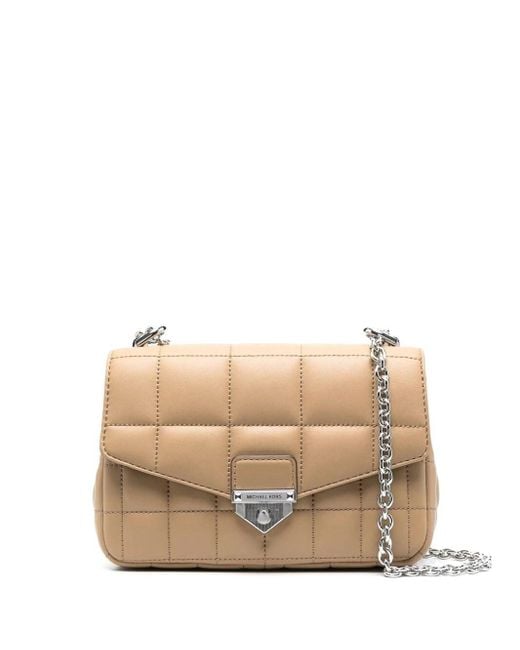 Michael Kors Soho Small Quilted Leather Shoulder Bag in Natural Lyst
