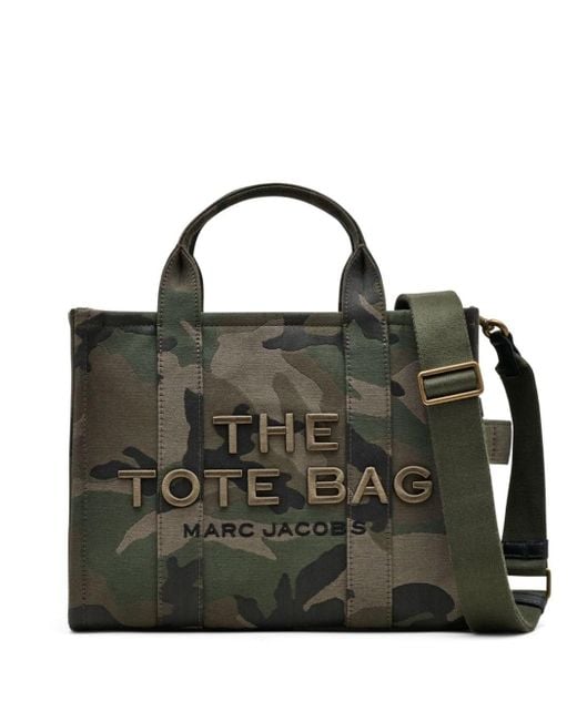 | Borsa media 'The tote bag' motivo mimetico in cotone | female | VERDE | UNI di Marc Jacobs in Black