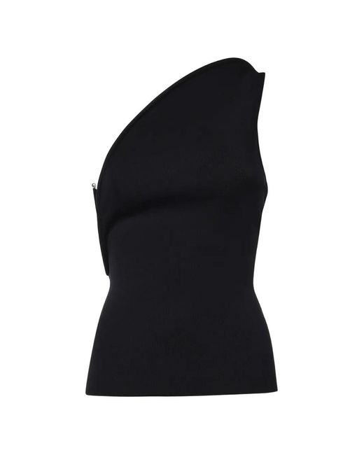 Christopher Esber Black Concave Wired Top