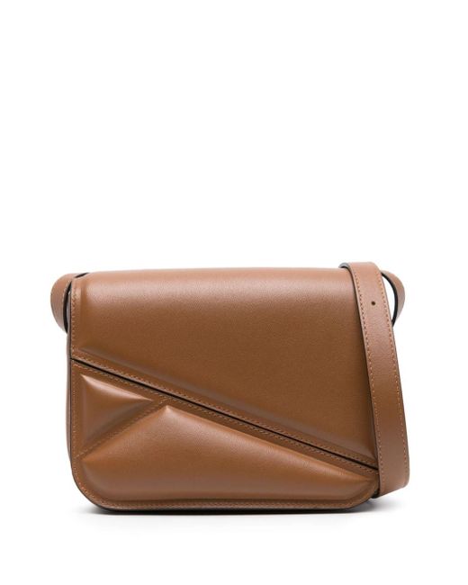 Wandler Brown Medium Oscar Leather Crossbody Bag