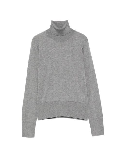 Alpha Studio Gray High Neck Sweater