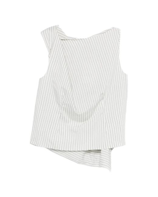 Rohe White Stripe Top