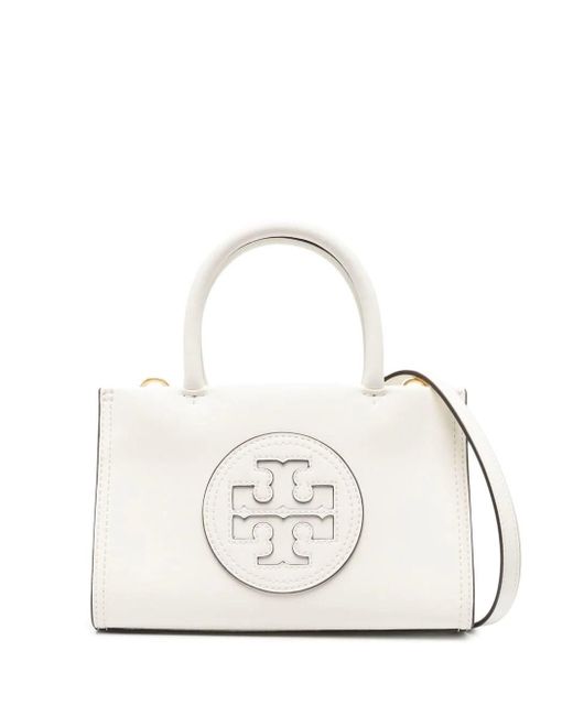 BORSA TOTE ELLA MINI IN ECOPELLE di Tory Burch in White