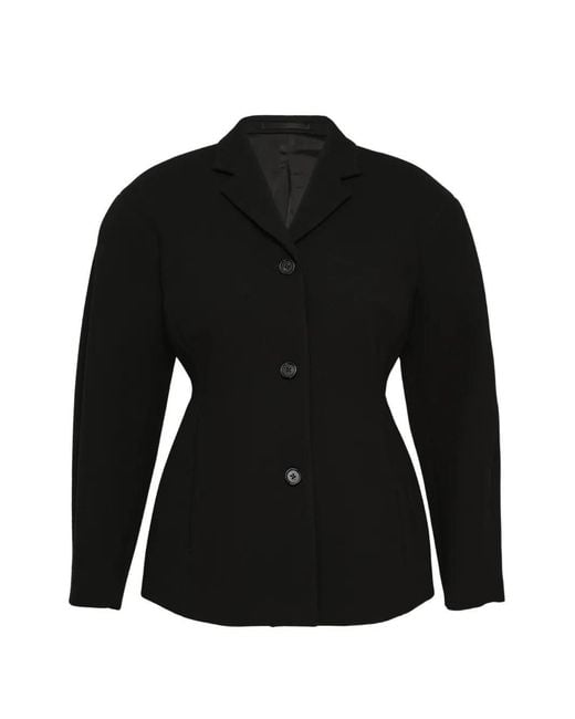 Jil Sander Black Veste À Fermeture Zippée