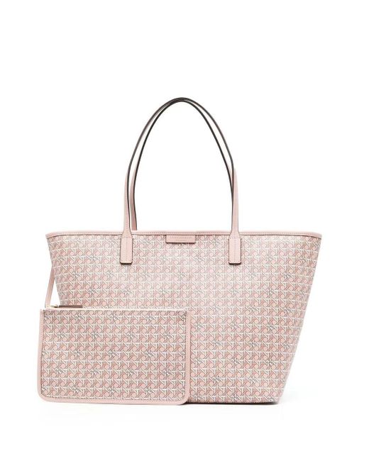 Tory Burch Pink Ever-ready Zip Tote Bag - Women's - Canvas/artificial Leather