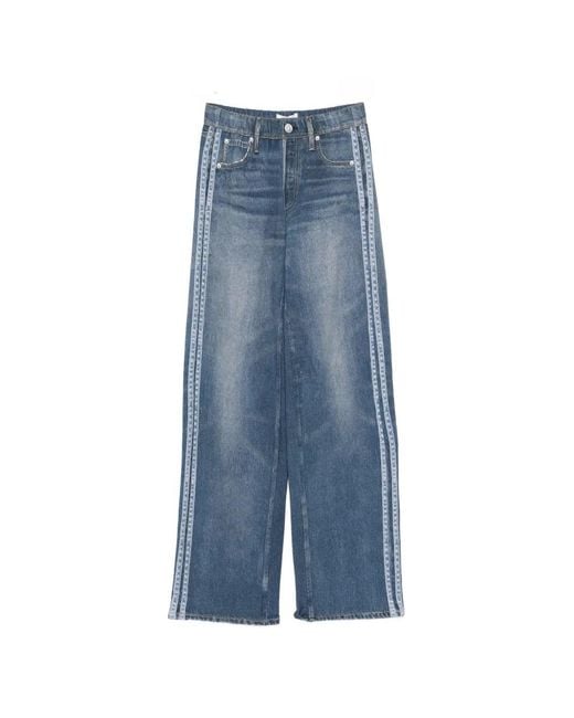 Rag & Bone Blue Carnation Stripe Miramar Terry Pant
