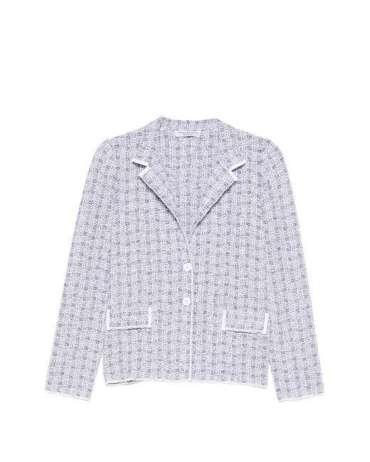 Amina Rubinacci White Tweed Jacket