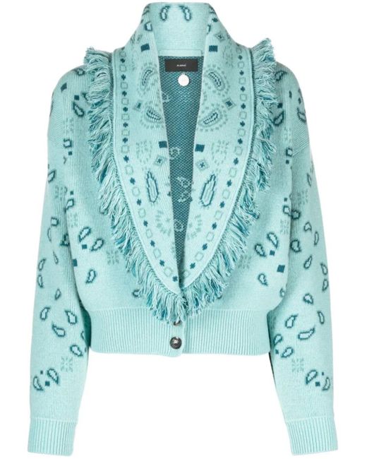 Bandana Jacquard Cardi Bomber di Alanui in Blue