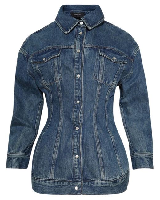 Wardrobe NYC Blue Denim Contour Jacket