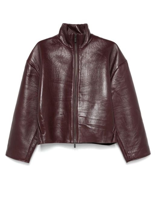 Remain Brown Bonded Leather Jacket
