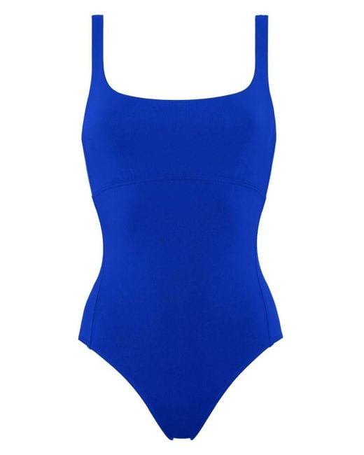 Eres Blue Arnaque Square-neck Swimsuit
