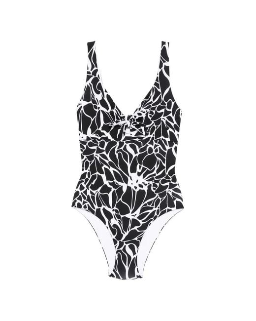 Fisico Black Reversible Swimsuit
