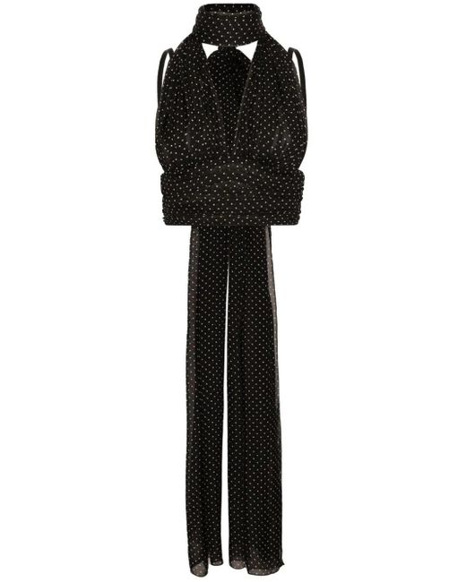 | Top a pois | Donna | BIANCO | 42 di Dolce & Gabbana in Black