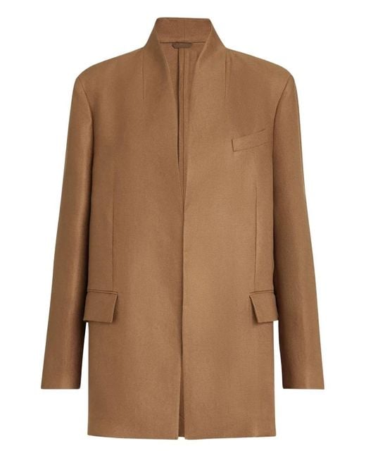 Brunello Cucinelli Brown Linen Blazer