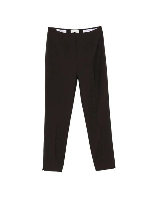 Peserico Black Side Zip Trousers