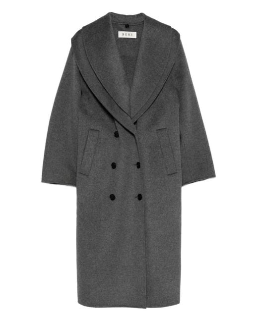 Cappotto Con Collo Removibile di Rohe in Gray