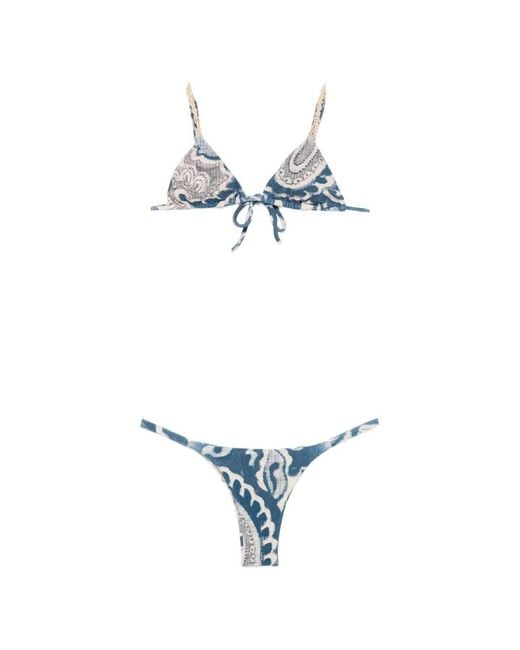 Cia.Marítima White Monaco Print Bikini Set