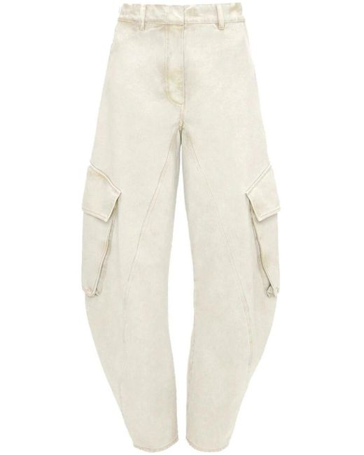 Twisted Cargo Trousers di J.W. Anderson in White