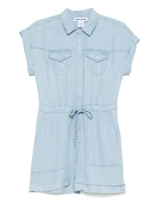DKNY Blue Chambray Playsuit