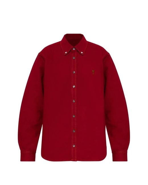 AMI Red Adc Shirt