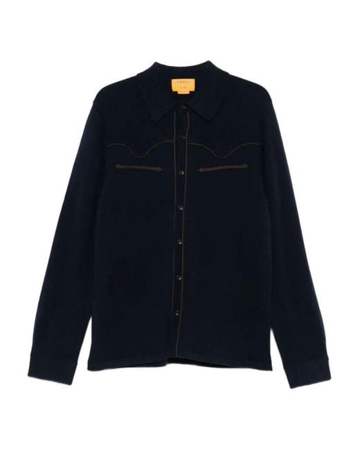 Guest In Residence Blue Western Button Up Shirt