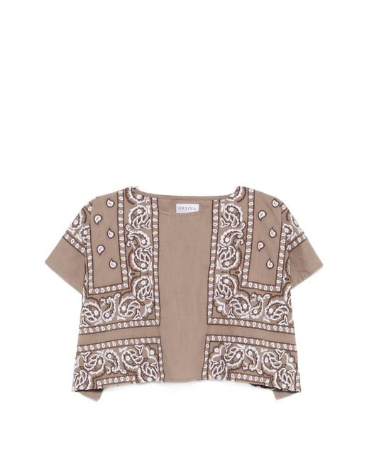 ORSINA Pink Bandana Top