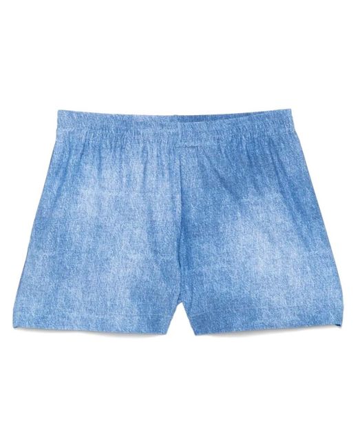 Fisico Blue Short In Lycra