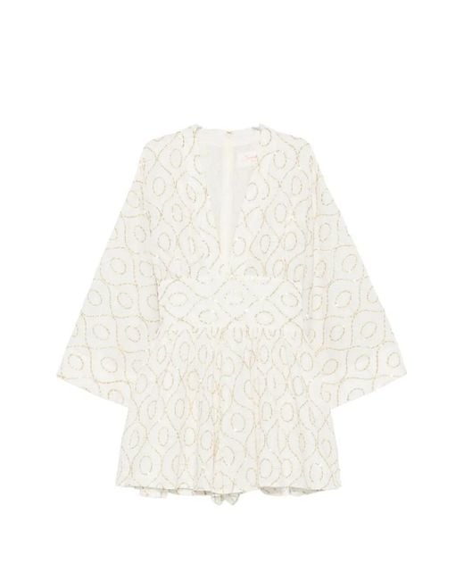 Sundress White Thais Jumpsuit