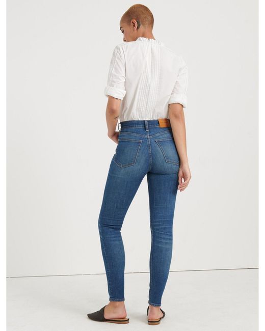 Lucky Brand Cotton High Rise Bridgette Skinny Jean In Blue Lyst