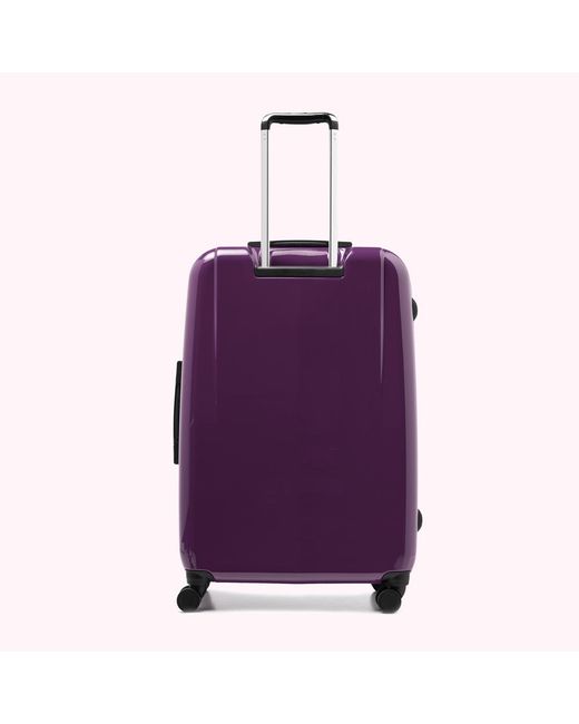 lulu guinness purple suitcase