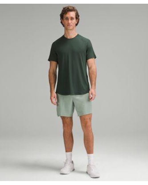 lululemon athletica Green License To Train Short-Sleeve Shirt for men