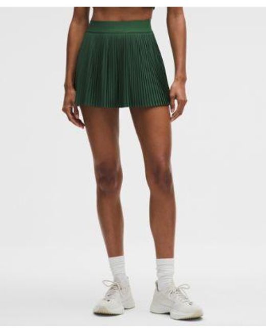 lululemon athletica Green Repleat High-Rise Tennis Skirt